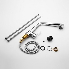 Deck Mounted Single Handle One Hole with Chrome Kitchen Tap