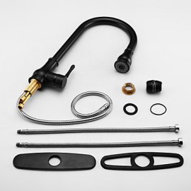 Deck Mounted Single Handle One Hole with Oil-rubbed Bronze Kitchen Tap