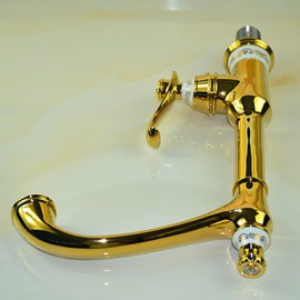 Deck Mounted Single Handle One Hole with Ti-PVD Kitchen Tap