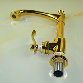 Deck Mounted Single Handle One Hole with Ti-PVD Kitchen Tap