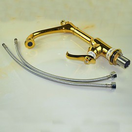 Deck Mounted Single Handle One Hole with Ti-PVD Kitchen Tap