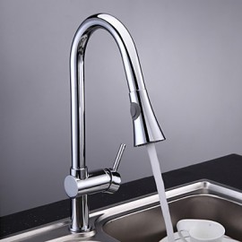 Deck Mounted Single Handle One Hole with Chrome Kitchen Tap