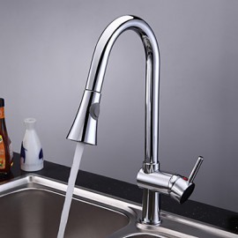Deck Mounted Single Handle One Hole with Chrome Kitchen Tap