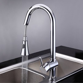 Deck Mounted Single Handle One Hole with Chrome Kitchen Tap