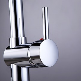 Deck Mounted Single Handle One Hole with Chrome Kitchen Tap