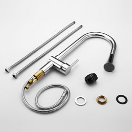 Deck Mounted Single Handle One Hole with Chrome Kitchen Tap