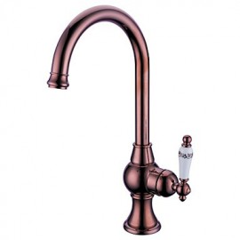 Deck Mounted Single Handle One Hole with Rose Gold Kitchen Tap
