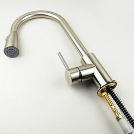 American Standard Deck Mounted Single Handle One Hole with Nickel Brushed Kitchen Tap