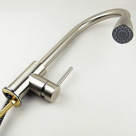 American Standard Deck Mounted Single Handle One Hole with Nickel Brushed Kitchen Tap