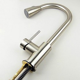 American Standard Deck Mounted Single Handle One Hole with Nickel Brushed Kitchen Tap