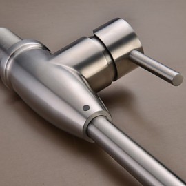 High Quality Fashion Brushed Finish Stainless Steel 360 Degree Rotatable Kitchen Sink Tap