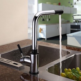 Deck Mounted Single Handle One Hole with Chrome Kitchen Tap