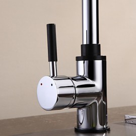 Deck Mounted Single Handle One Hole with Chrome Kitchen Tap