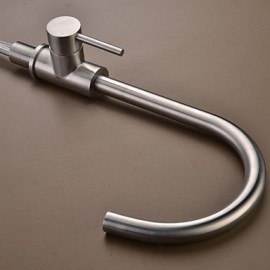 High Quality Fashion Brushed Finish Stainless Steel 360 Degree Rotatable Kitchen Sink Tap