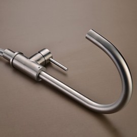 High Quality Fashion Brushed Finish Stainless Steel 360 Degree Rotatable Kitchen Sink Tap