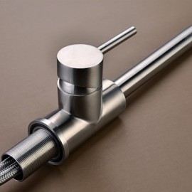 High Quality Fashion Brushed Finish Stainless Steel 360 Degree Rotatable Kitchen Sink Tap