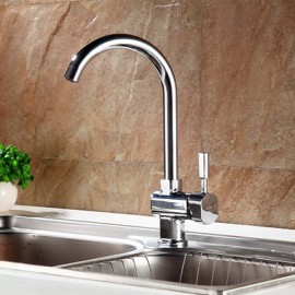 Charmingwater Deck Mounted Single Handle One Hole with Chrome Kitchen Tap