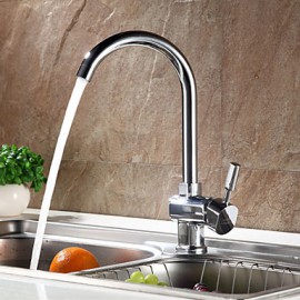 Charmingwater Deck Mounted Single Handle One Hole with Chrome Kitchen Tap