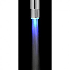 Battery-Free Stylish Water Powered Kitchen Temperature Control Heat Sensor LED Tap Light