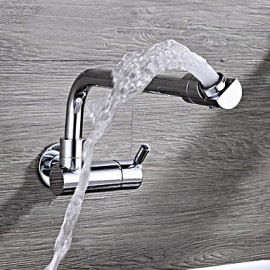 Wall Mounted Single Handle One Hole with Chrome Kitchen Tap