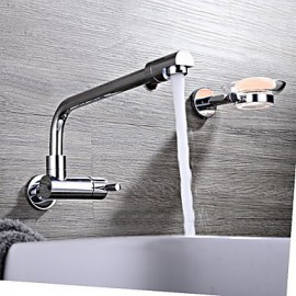 Wall Mounted Single Handle One Hole with Chrome Kitchen Tap