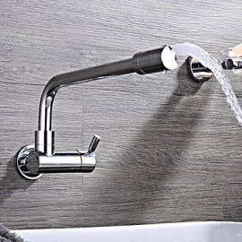Wall Mounted Single Handle One Hole with Chrome Kitchen Tap