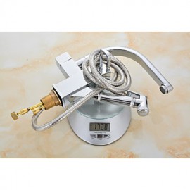 Total Copper Silver Multifunction Face Basin Hot Cold Water Tap