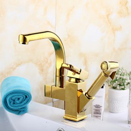 Total Copper Titanium Multifunction Face Basin Hot Cold Water Tap