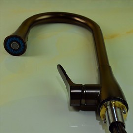 Deck Mounted Single Handle One Hole with Oil-rubbed Bronze Kitchen Tap