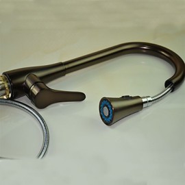 Deck Mounted Single Handle One Hole with Oil-rubbed Bronze Kitchen Tap