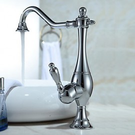 Deck Mounted Single Handle One Hole with Chrome Kitchen Tap