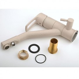 Deck Mounted Two Handles One Hole with Painting Kitchen Tap