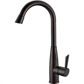 Deck Mounted Single Handle One Hole with Oil-rubbed Bronze Kitchen Tap