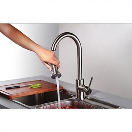 American Standard Deck Mounted Single Handle One Hole with Nickel Brushed Kitchen Tap