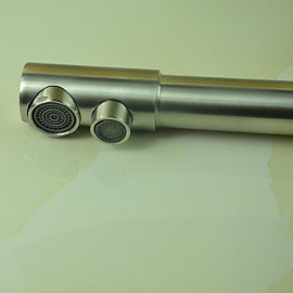 Deck Mounted Two Handles One Hole with Stainless Steel Kitchen Tap