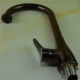 Deck Mounted Single Handle One Hole with Oil-rubbed Bronze Kitchen Tap