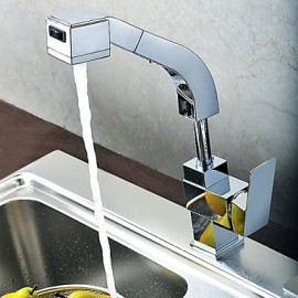 Kitchen Tap Contemporary Pullout Spray Brass Chrome