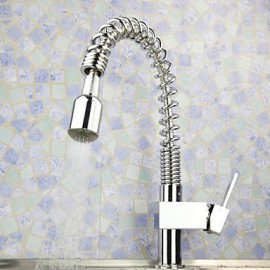 Deck Mounted Single Handle One Hole with Chrome Kitchen Tap