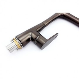 Deck Mounted Single Handle One Hole with Oil-rubbed Bronze Kitchen Tap