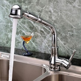 Deck Mounted Single Handle One Hole with Chrome Kitchen Tap