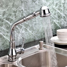 Deck Mounted Single Handle One Hole with Chrome Kitchen Tap