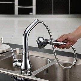 Deck Mounted Single Handle One Hole with Chrome Kitchen Tap