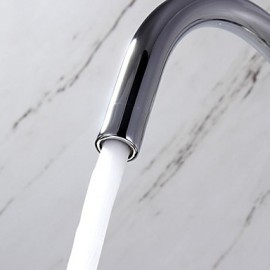 Deck Mounted Single Handle One Hole with Chrome Kitchen Tap