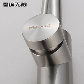 Deck Mounted Single Handle One Hole with Brushed Kitchen Tap