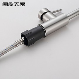 Deck Mounted Single Handle One Hole with Brushed Kitchen Tap