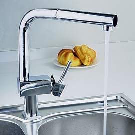 Deck Mounted Single Handle One Hole with Chrome Kitchen Tap
