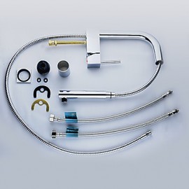 Deck Mounted Single Handle One Hole with Chrome Kitchen Tap