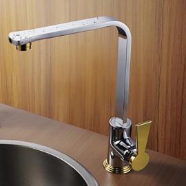 Deck Mounted Single Handle One Hole with Chrome Kitchen Tap