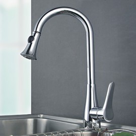 Deck Mounted Single Handle One Hole with Chrome Kitchen Tap