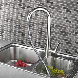 Deck Mounted Single Handle One Hole with Chrome Kitchen Tap